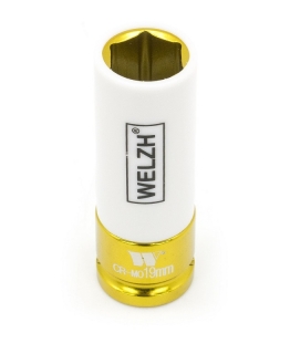 Hlavice nástrčná ochranná na šrouby kol automobilů 1/2", 19 mm, CrMo, Welzh