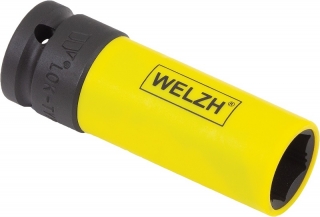 Hlavice nástrčná na šrouby kol s plastovou krytkou, Lok-TYP, 6-ti hran, 19 mm, Welzh