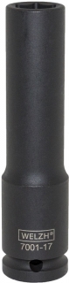 Hlavice nástrčná 1/2", 6-ti hran, 14 mm, délka 120 mm, použití i pro rázové utahováky, CrMo, Welzh