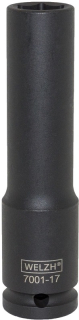 Hlavice nástrčná 1/2", 6-ti hran, 22 mm, délka 120 mm, použití i pro rázové utahováky, CrMo, Welzh