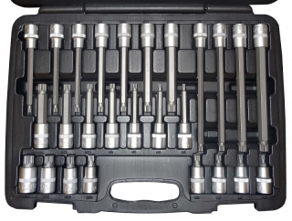 Hlavice zástrčné XZN M5-M16, sada 26 dílů, Welzh