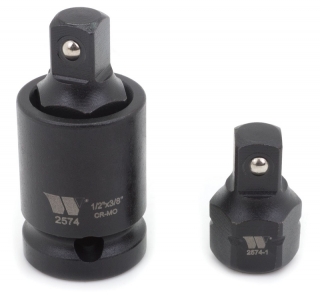 Adaptéry nástrčné 1/2" - 3/8", pro rázové utahováky, CrMo, sada 2 kusy, Welzh