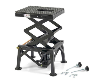 Kompaktní hydraulický motocyklový zvedák 50, zvednutí až 135 kg, hmotnost 33 kg
