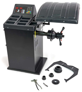 Profesionální vyvažovačka auto pneumatik 10" - 24", 105 kg