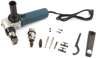 Prostřihovač plechu 625 W, 4 mm, dvě střihací hlavy, model 1-A