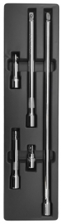 Gola prodloužení 1/2", 50-75-125-250-450 mm, sada 5 kusů, Welzh