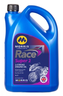 Morris Race Super 2, olej do benzínu pro dvoutaktní motocyklové motory, plně syntetický, 4l