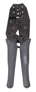 Krimpovací kleště konektorové ráčnové, 0.5-6 mm2, délka 215 mm, pro izolované konektory, Welzh