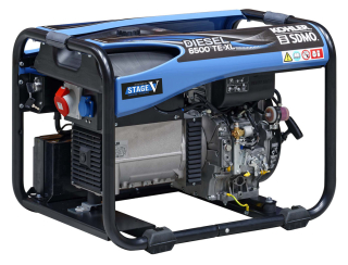 Profesionální třífázová dieslová elektrocentrála, generátor 6,5 kVA, 5,2 kW, elektrický start DIESEL 6500 TE XL C5 KOHLER SDMO 