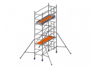Profesionální hliníkové lešení o pracovní výšce 5,7 m, půdorys lešení 0,85 x 2,5 m Transform Tower
