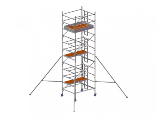 Profesionální hliníkové lešení o pracovní výšce 7,2 m, půdorys lešení 1,45 x 1,8 m Transform Tower