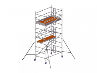 Profesionální hliníkové lešení o pracovní výšce 6,2 m, půdorys lešení 1,45 x 2,5 m Transform Tower