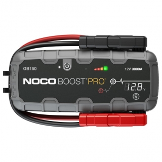 Startovací zdroj, booster 12V, 3000A, až 80 skokových startů, Lithium-Iontová baterie 88 Wh, pro benzínové motory do objemu 9 l a dieslové motory do 7 l BOOST Pro GB150 NOCO