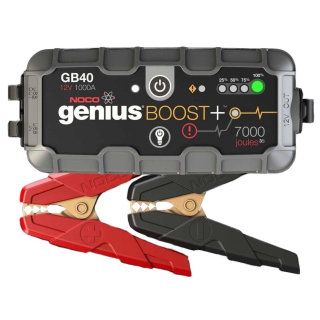 Startovací zdroj, booster 12V, 1000A, až 20 skokových startů, Lithium-Iontová baterie 24 Wh, pro benzínové motory do objemu 6 l a dieslové motory do 3 l BOOST GB40 NOCO