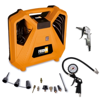 Kufrový kompresor 8 bar, 1,5 hp, 1100 W, 180 l/min FCV8B-A-1 FEIDER
