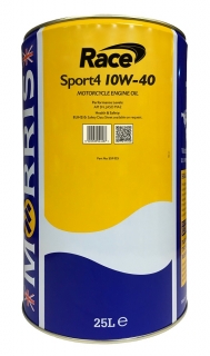 Morris Race Sport 4 10W-40, olej pro 4-taktní motocyklové motory road/race, 25l
