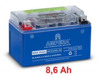 Motobaterie AMPERA iGEL, 8,6 Ah, 12 V, ATZ10S-G