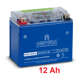 Motobaterie AMPERA iGEL, 12 Ah, 12 V, ATX12-G