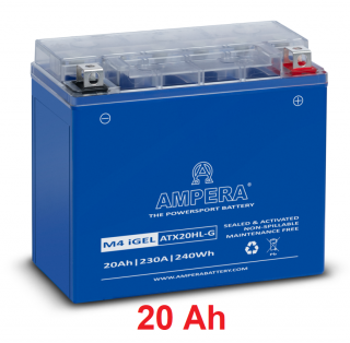 Motobaterie AMPERA iGEL, 20 Ah, 12 V, ATX20HL-G