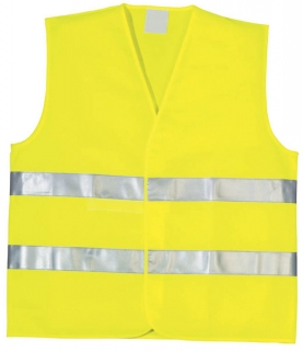 Reflexní vesta ALEX HiVis, EN ISO 20471, Třída 2, univerzální velikost - ŽLUTÁ
