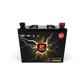 Trakční baterie 280 Ah, 12,8 V, Perfektium LiFePo4 Lithium, přes 4000 cyklů, 6 let záruka, s vestavěným Smart BMS, Bluetooth, PF-Underseat-Battery-280Ah Perfektium