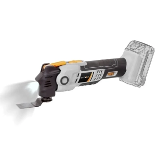 Aku Multitool, bezdrátový univerzální, mulifunkční, oscilační nástroj s potlačením hluku i vibrací, 5.000 - 18.000 ot./min., 18V Li-Ion, bez baterie a nabíječky, MAXXPACK BATAVIA