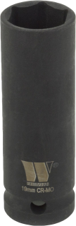 Hlavice nástrčná 1/2", 6 hran, 12 mm, použití i pro rázové utahováky, CrMo, extra dlouhá 75 mm, Welzh