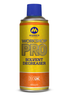 Morris Workshop Pro Solvent Degreaser - účinný rozpouštěč nečistot ve spreji, 400 ml