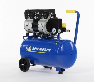 Ultra tichý, bezolejový, vzduchový kompresor, 8 bar, 24 l, 59db, 1,5kW, 106 l/min., 230V, MICHELIN MX 24-1