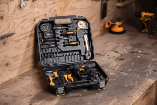 Praktický set nářadí s 12V vrtačkou pro základní opravy v domu, bytu i dílně. FIXXSERIES BATAVIA 7064690