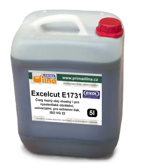 Exol Excelcut E1731, výkonný čistý řezný olej vhodný i pro vysokotlaké obrábění, univerzální, ISO VG 32, 5l