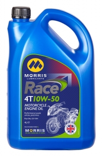 Morris Race 4T 10W-50, olej pro 4-taktní závodní motocyklové motory, 4l