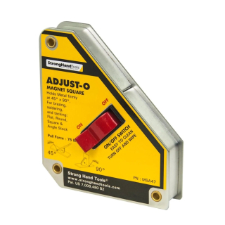 Magnetický úhelník Adjust-O™, s vypínačem, tažná síla 35 kg, AEK