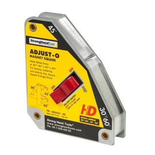 Magnetický úhelník Adjust-O™, s vypínačem, tažná síla 65 kg, AEK
