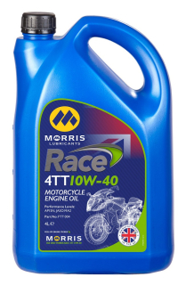 Morris Race 4TT 10W-40, olej pro 4-taktní závodní motocyklové motory, 4l