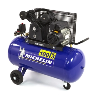 Olejový, výkonný, vzduchový kompresor s řemenovým pohonem, 10 barů, 150 l, 2,2 kW, 350 l/min., 230 V MICHELIN VCX 150/3