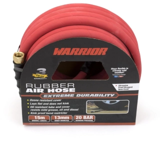 Gumová tlaková vzduchová hadice Warrior™ 1/2'' x 15 m, 300 PSI (20 baru), Welzh
