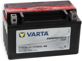 Motobaterie VARTA POWERSPORTS AGM 6 Ah , 12 V , 506 015 , YTX7A-BS