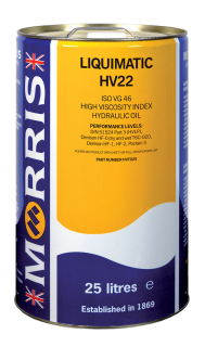 Morris Liquimatic HV22 - ISO VG 22 - hydraulický olej pro vysoký výkon , 25 l